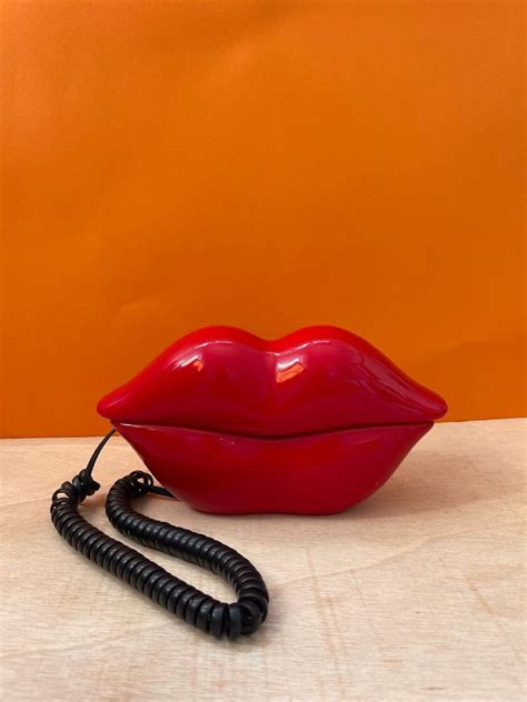 red lips phone|vintage red lips phone.